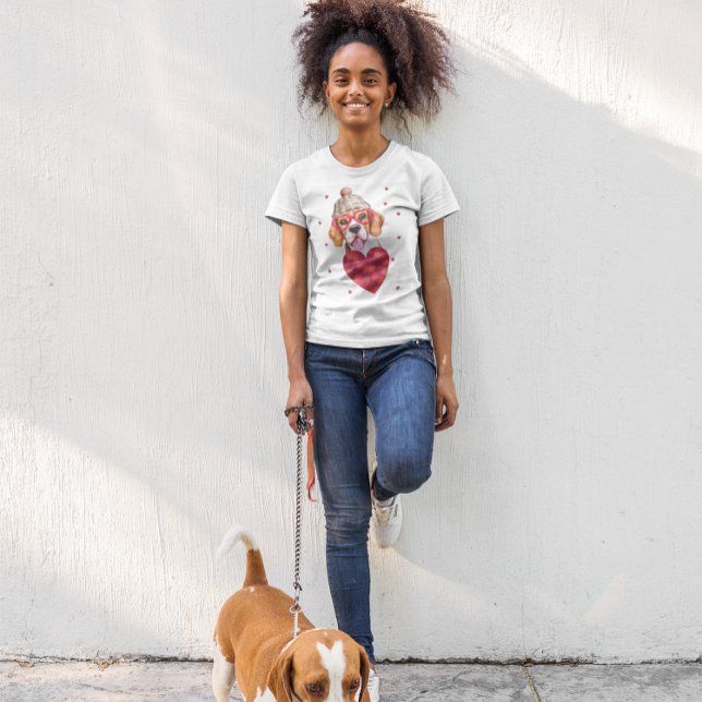 Valentine's Day Gift Beagle Dog T-Shirt (Creator Uploaded)