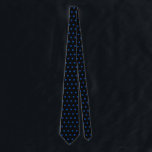 Valentine's Day Gift Blue Polka Dots Black Custom Tie<br><div class="desc">Designed with cute blue polka dots patterns in solid black background. You may change to any background colour as you wish. Makes a great gift or party favour for any event!</div>