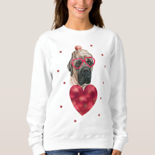 Valentine's Day Gift English Mastiff Dog Sweatshirt