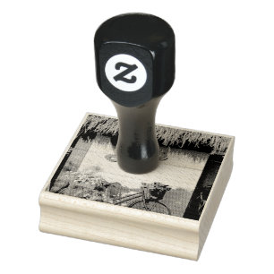Valentine's day gift for bikers rubber stamp