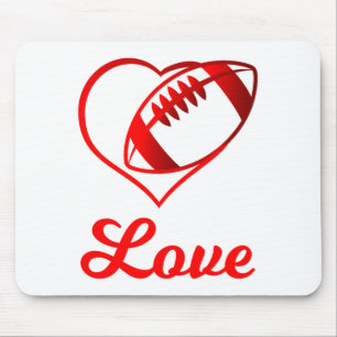 Valentines Day Gift For Football Lovers  Mouse Mat