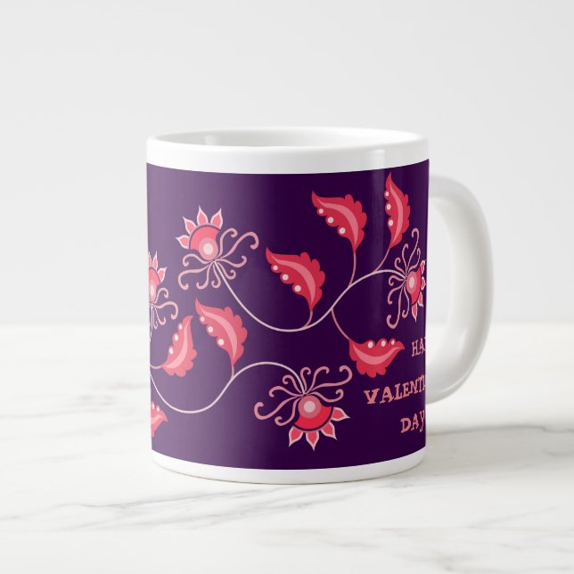 VALENTINE'S DAY GIFT FOR GIRLFRIEND, WIFE, HUSBAND LARGE COFFEE MUG (Front Right)