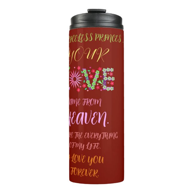 VALENTINE'S DAY GIFT FOR GIRLFRIEND, WIFE, HUSBAND THERMAL TUMBLER (Front)
