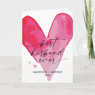 Valentines Day Gift for Husband from Wife Heart Card