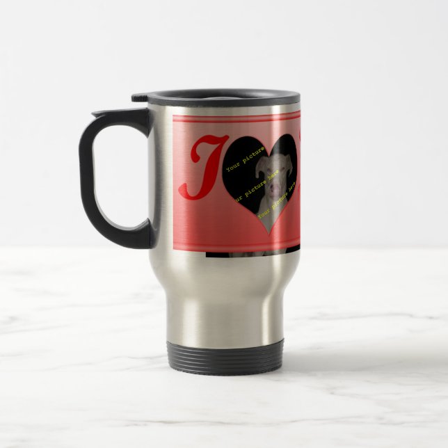 Valentine's Day Gift "I Love You" Travel Mug (Left)