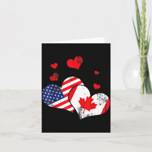 Valentine's Day Gift Maple Leaf Canada  Card