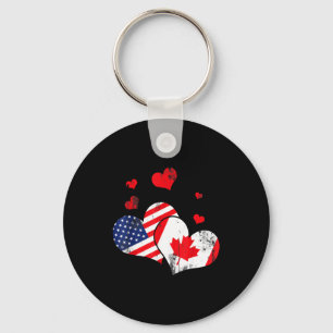 Valentine's Day Gift Maple Leaf Canada Key Ring