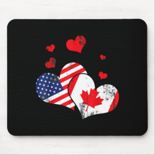 Valentine's Day Gift Maple Leaf Canada  Mouse Mat
