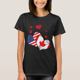 Valentine's Day Gift Maple Leaf Canada T-Shirt