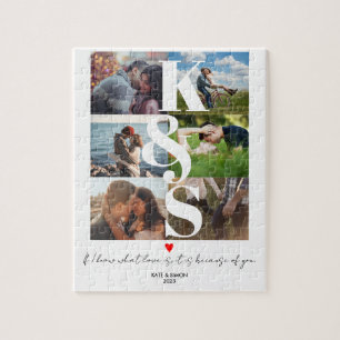 Valentines Day Gifts Couple Personalised Photo  Jigsaw Puzzle