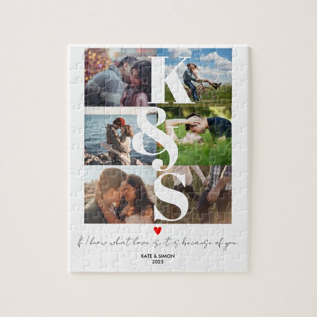Valentines Day Gifts Couple Personalised Photo  Jigsaw Puzzle (Vertical)