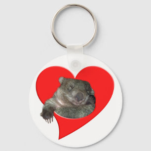 Valentine's Day Gifts, Wombat Love! Key Ring