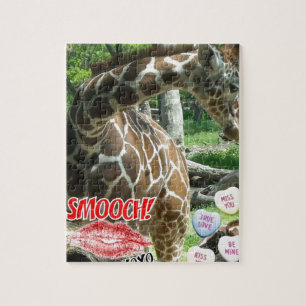 Valentine's Day Giraffe Jigsaw Puzzle
