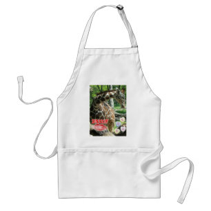 Valentine's Day Giraffe Standard Apron