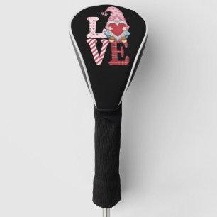 Valentines Day Gnome Love Couple Gifts for Her Golf Head Cover