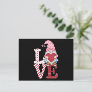Valentines Day Gnome Love Couple Gifts for Her  Postcard