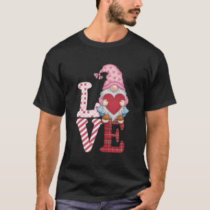 Valentines Day Gnome Love Couple Gifts for Her  T-Shirt