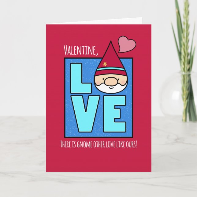 Valentine's Day, Gnome Other Love Like Ours Holiday Card (Front)