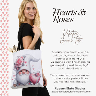 Valentine's Day Gnome Tote