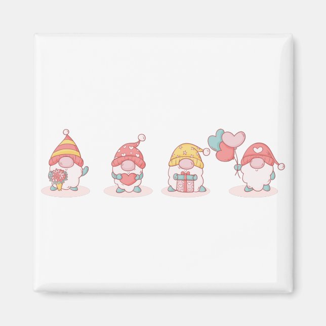 Valentine's day gnomes. magnet (Front)