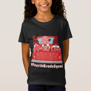 Valentine's Day Gnomes Red Hearts Cute T-Shirt