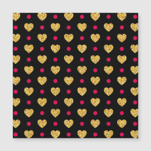 Valentine's Day Gold Hearts Pattern