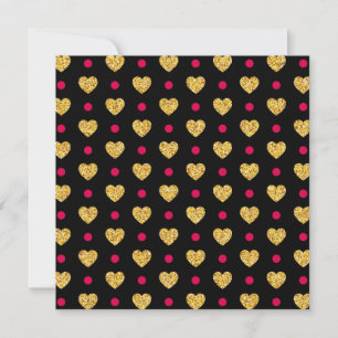 Valentine's Day Gold Hearts Pattern-23655