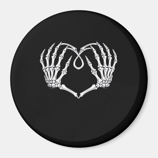Valentines Day Gothic Heart With Skeleton Hands Va Magnet (Front)
