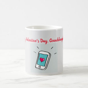 Valentine's Day Granddaughter Coffee Mug