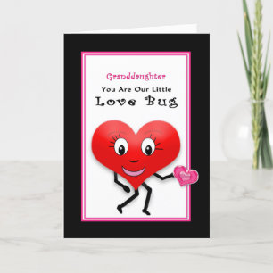 Valentine's Day, Granddaughter Our Love Bug Card