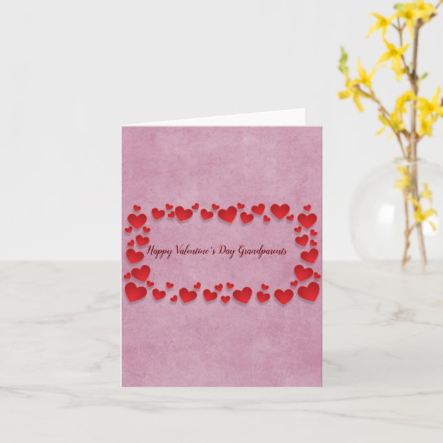 Valentine's Day Grandparents Card (Yellow Flower)