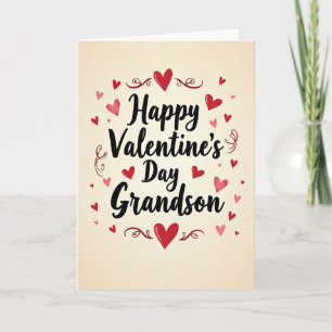 Valentines Day Grandson Love Card