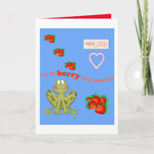 Valentine's Day Greeting Card Be Valentine Frog