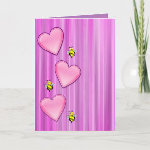 Valentine's Day Greeting Card Bumblebee