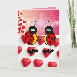 Valentine's Day Greeting Card Ladybug