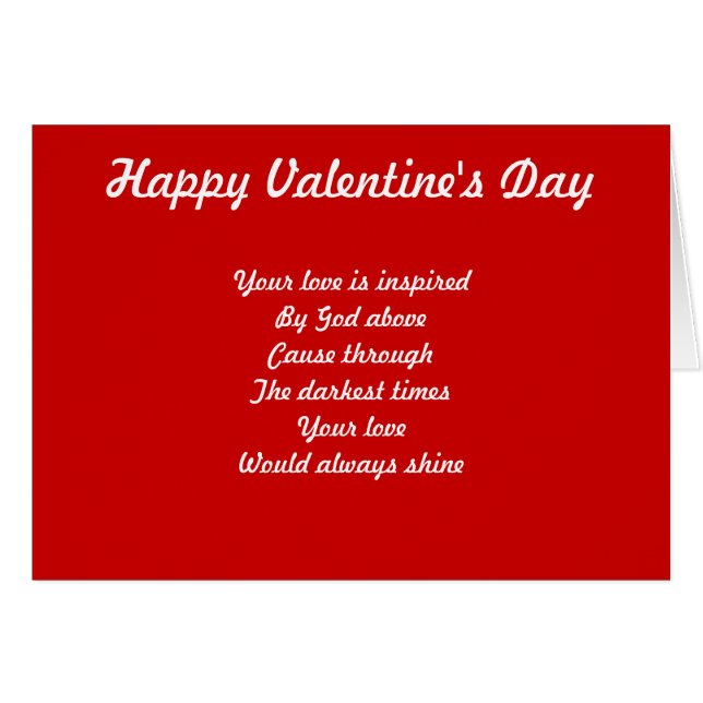 Valentine's day greeting cards (Front Horizontal)