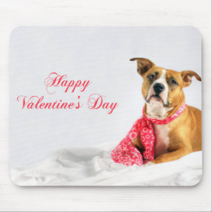 Valentine's Day Greeting for Dog Lover Mouse Mat
