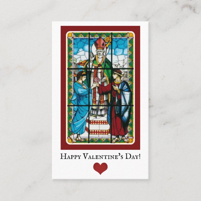Valentine's Day Greeting Religious Prayer Cards (Front)