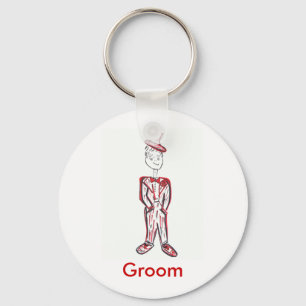 Valentine's Day Groom Key Ring