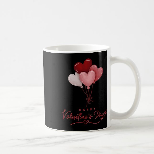 Valentines Day Heart Baloons  Coffee Mug (Right)