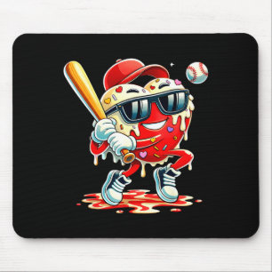 Valentines Day Heart Baseball Drip Ice Cream Boys  Mouse Mat