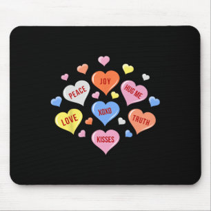 Valentine's Day Heart Candy Boys Girls Kids Mouse Mat