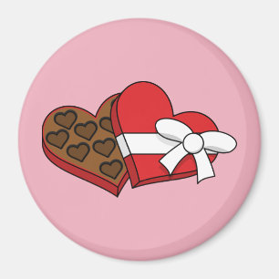 Valentine's Day Heart Chocolate Box Magnet