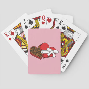 Valentine's Day Heart Chocolate Box Playing Cards