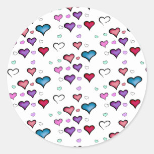 Valentine's Day heart  Classic Round Sticker