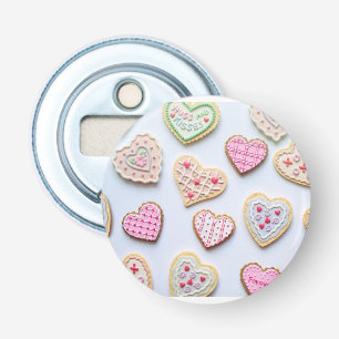 Valentine's day heart cookies bottle opener