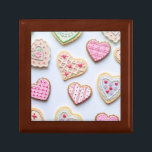 Valentine's day heart cookies  gift box<br><div class="desc">Valentine's day heart cookies on a blue background with sayings and decorations
100% Customisable. Click on the CUSTOMIZE button to add,  move,  delete,  resize or change any of the fonts or graphics.</div>