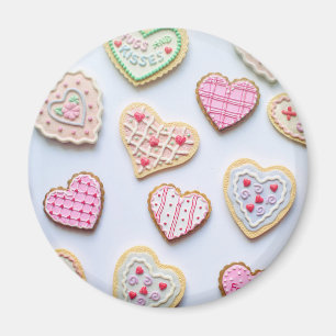 Valentine's day heart cookies      magnet