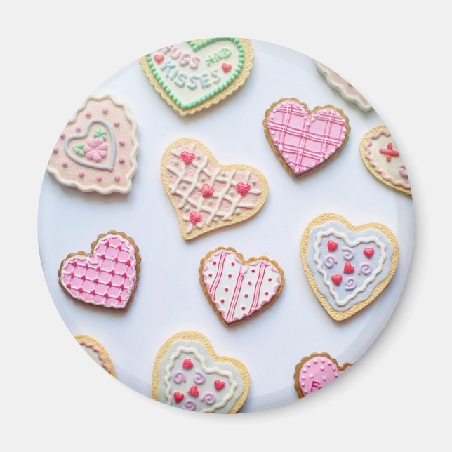 Valentine's day heart cookies      magnet (Front)