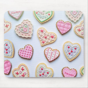 Valentine's day heart cookies  mouse mat